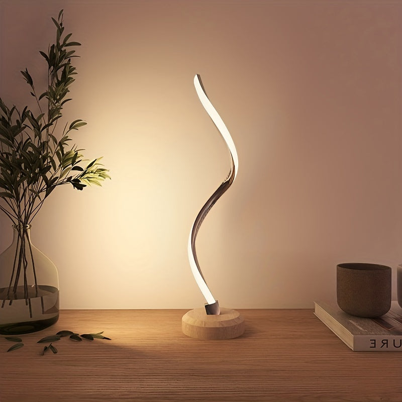 Modern Wooden Desk Lamp