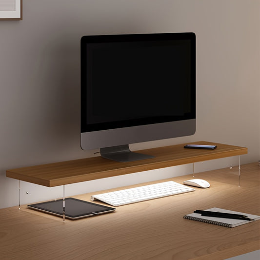 Elevate-Ease Wooden Monitor Stand