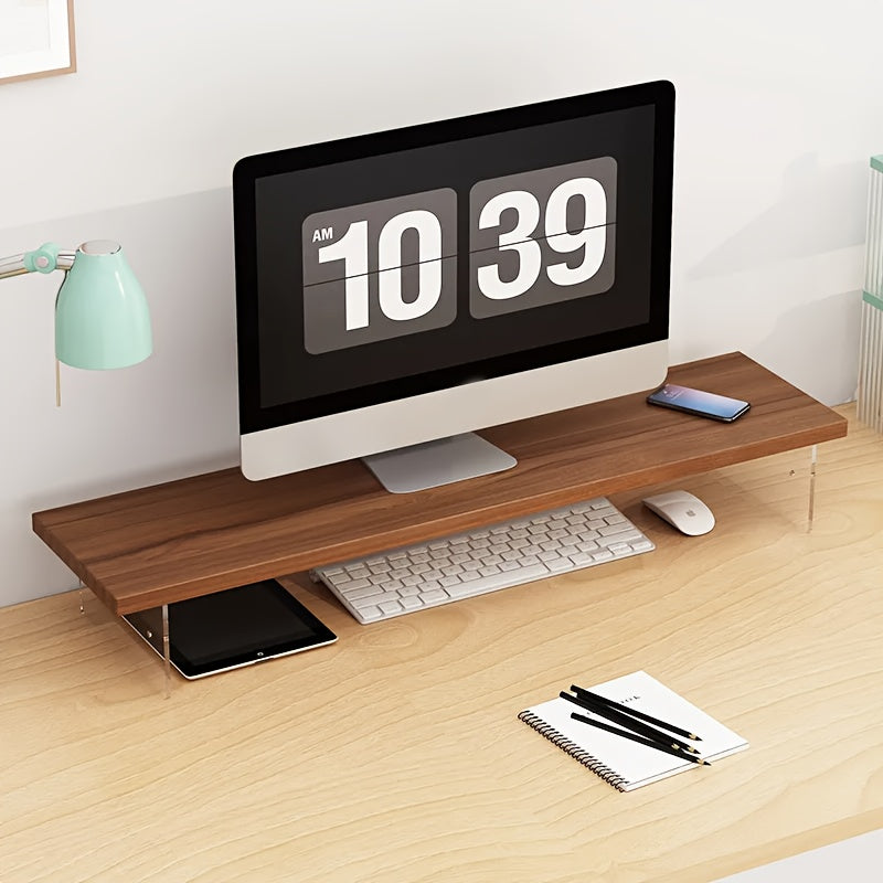 Elevate-Ease Wooden Monitor Stand