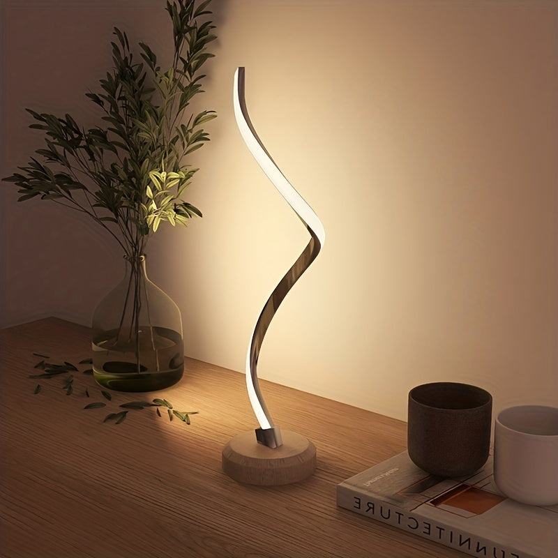 Modern Wooden Desk Lamp