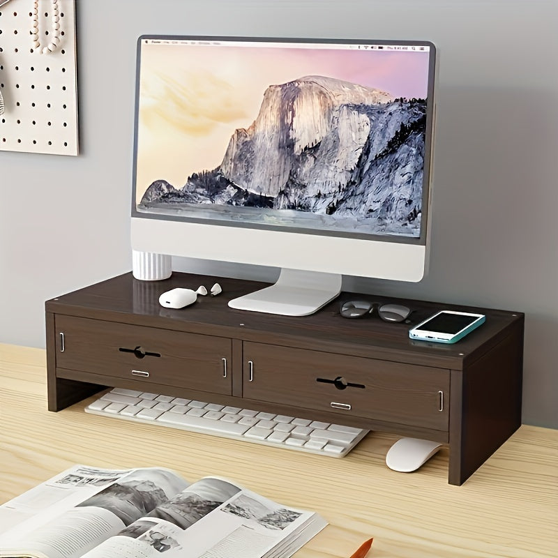 Elevate Ease Wooden Monitor Stand