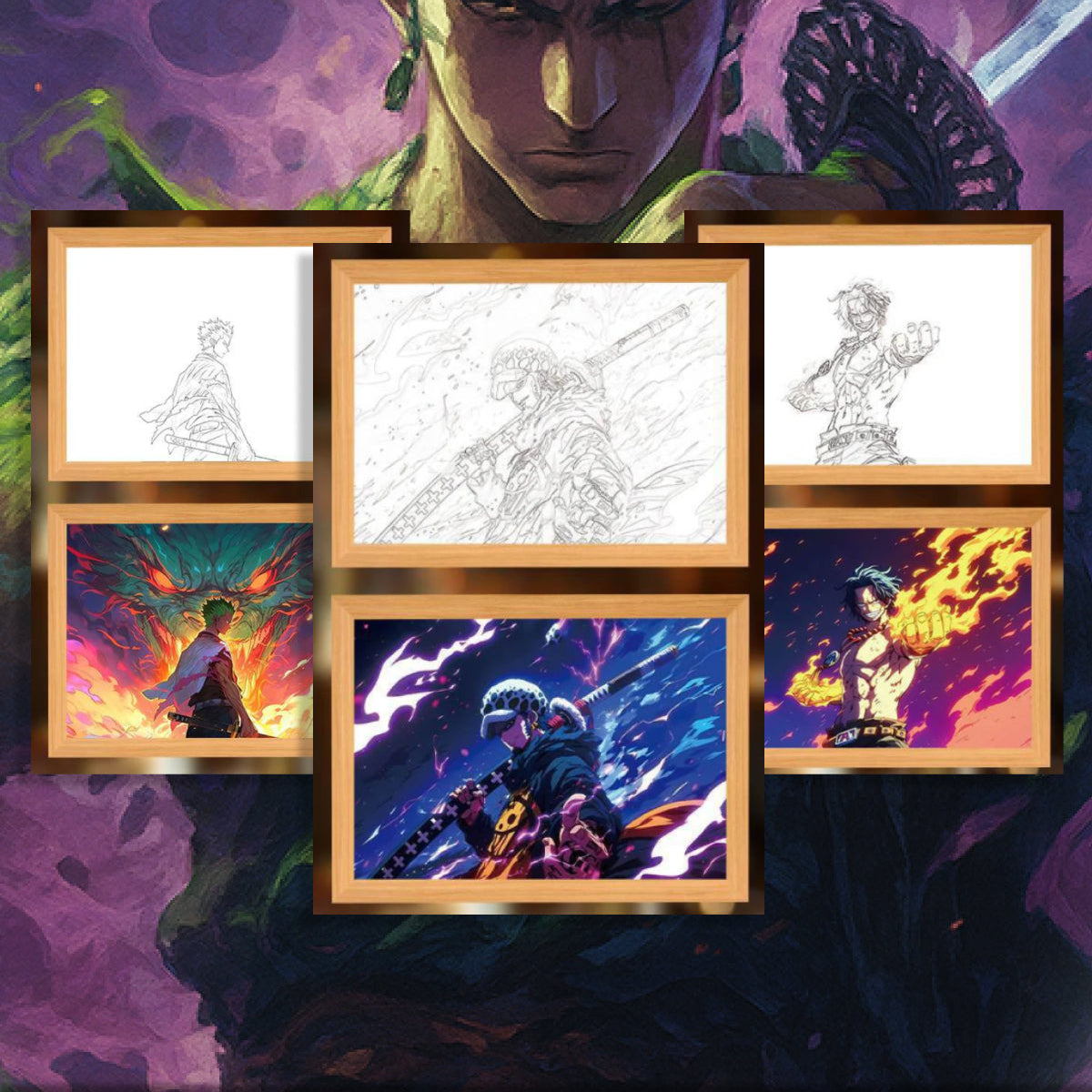 Anime LED Poster
