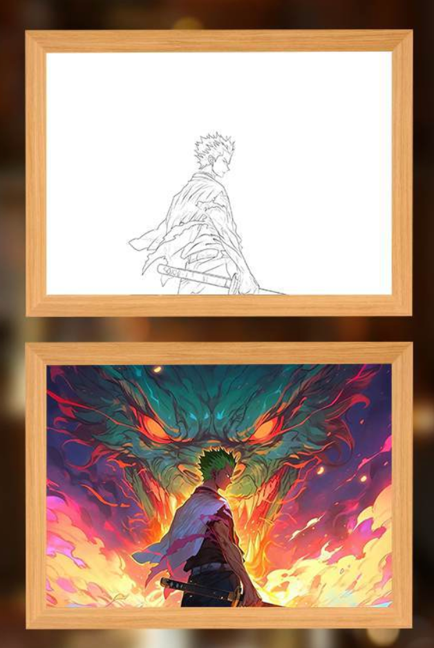 Anime LED Poster