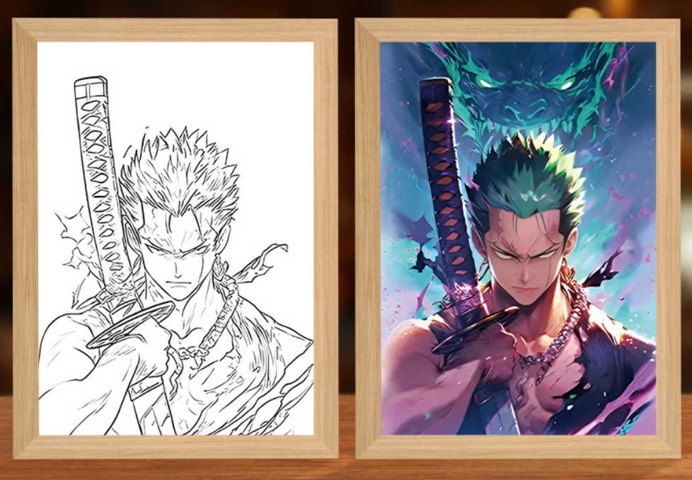 Anime LED Poster