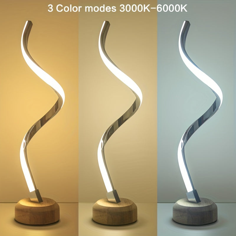 Modern Wooden Desk Lamp